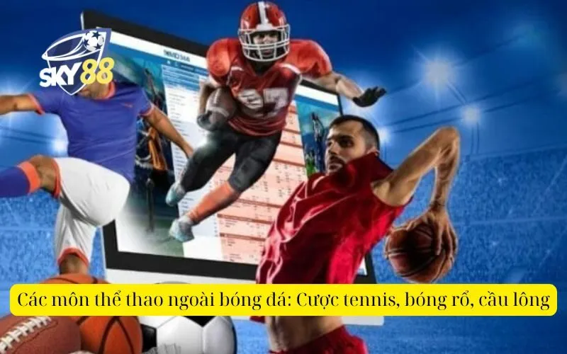 Các môn thể thao ngoài bóng đá Cược tennis, bóng rổ, cầu lông